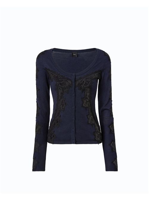 Cardigan in lana con inserti in pizzo PINKO | 107774A3O1/G03
